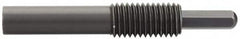 Vlier - 1-8, 2" Thread Length, 1" Plunger Projection, Steel Threaded Spring Plunger - 0.5000 (Hex)" Max Plunger Diam, Long, 7" Plunger Length, 4 Lb Init End Force, 22 Lb Final End Force, 0.5" Hex - Makers Industrial Supply