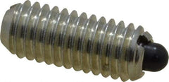 Vlier - 10-32, 0.468" Thread Length, 0.065" Plunger Projection, Steel Threaded Spring Plunger - 0.093" Max Plunger Diam, 0.468" Plunger Length, 1.75 Lb Init End Force, 6.25 Lb Final End Force - Makers Industrial Supply