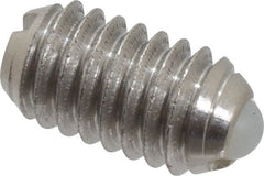 Vlier - 5/16-18, 0.156" Ball Diam, 0.578" Body Length, 0.04" Max Ball Reach, Threaded Ball Plunger - Makers Industrial Supply