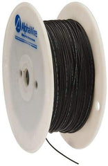 Alpha Wire - 24 AWG, 1 Strand, 305 m OAL, Tinned Copper Hook Up Wire - Black PVC Jacket, 0.052" Diam - Makers Industrial Supply