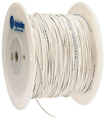 Alpha Wire - 20 AWG, 10 Strand, 305 m OAL, Tinned Copper Hook Up Wire - White PVC Jacket, 0.069" Diam - Makers Industrial Supply