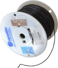 Alpha Wire - 18 AWG, 16 Strand, 305 m OAL, Tinned Copper Hook Up Wire - Black PVC Jacket, 0.079" Diam - Makers Industrial Supply