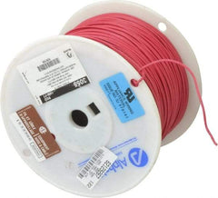 Alpha Wire - 18 AWG, 16 Strand, 305 m OAL, Tinned Copper Hook Up Wire - Red PVC Jacket, 0.079" Diam - Makers Industrial Supply