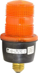 Federal Signal Corp - 120 VAC, 4X NEMA Rated, Strobe Tube, Amber, Low Profile Mini Strobe Light - 65 to 95 Flashes per min, 3-1/8 Inch Diameter, 6.1 Inch High, IP66 Ingress Rating, Screw Mount - Makers Industrial Supply