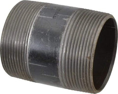 B&K Mueller - Schedule 40, 3" Diam x 4" Long Steel Black Pipe Nipple - Threaded - Makers Industrial Supply