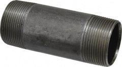 B&K Mueller - Schedule 40, 1-1/2" Diam x 4-1/2" Long Steel Black Pipe Nipple - Threaded - Makers Industrial Supply