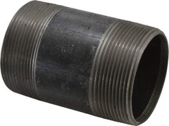 B&K Mueller - Schedule 40, 3" Diam x 5" Long Steel Black Pipe Nipple - Threaded - Makers Industrial Supply