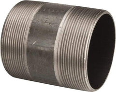 B&K Mueller - Schedule 40, 4" Diam x 5" Long Steel Black Pipe Nipple - Threaded - Makers Industrial Supply