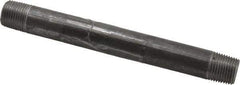 B&K Mueller - Schedule 40, 1/2" Diam x 7" Long Steel Black Pipe Nipple - Threaded - Makers Industrial Supply