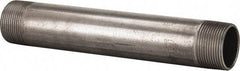 B&K Mueller - Schedule 40, 1-1/4" Diam x 9" Long Steel Black Pipe Nipple - Threaded - Makers Industrial Supply