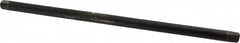 B&K Mueller - Schedule 40, 1/8" Diam x 10" Long Steel Black Pipe Nipple - Threaded - Makers Industrial Supply