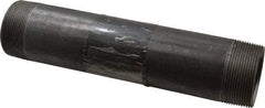 B&K Mueller - Schedule 40, 2" Diam x 10" Long Steel Black Pipe Nipple - Threaded - Makers Industrial Supply