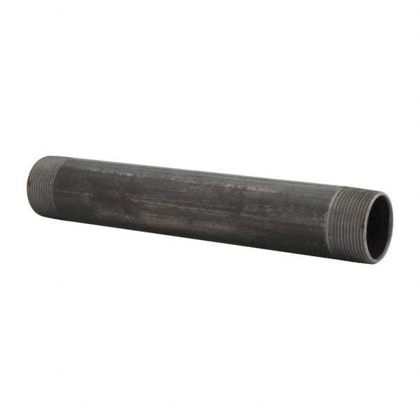 B&K Mueller - Schedule 40, 1-1/2" Diam x 11" Long Steel Black Pipe Nipple - Threaded - Makers Industrial Supply