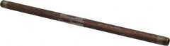 B&K Mueller - Schedule 40, 1/4" Diam x 12" Long Steel Black Pipe Nipple - Threaded - Makers Industrial Supply