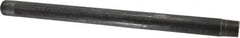 B&K Mueller - Schedule 40, 1/2" Diam x 12" Long Steel Black Pipe Nipple - Threaded - Makers Industrial Supply