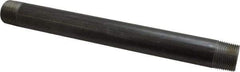 B&K Mueller - Schedule 40, 1" Diam x 12" Long Steel Black Pipe Nipple - Threaded - Makers Industrial Supply