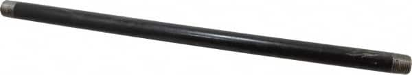 B&K Mueller - Schedule 40, 1/2" Diam x 18" Long Steel Black Pipe Nipple - Threaded - Makers Industrial Supply