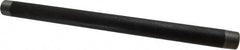 B&K Mueller - Schedule 40, 1" Diam x 18" Long Steel Black Pipe Nipple - Threaded - Makers Industrial Supply