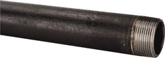 B&K Mueller - Schedule 40, 1-1/4" Diam x 18" Long Steel Black Pipe Nipple - Threaded - Makers Industrial Supply