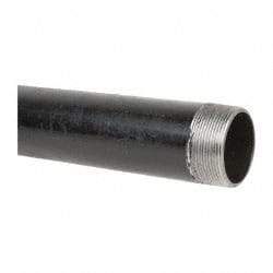 B&K Mueller - Schedule 40, 2" Diam x 18" Long Steel Black Pipe Nipple - Threaded - Makers Industrial Supply