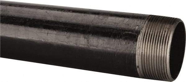 B&K Mueller - Schedule 40, 2" Diam x 36" Long Steel Black Pipe Nipple - Threaded - Makers Industrial Supply