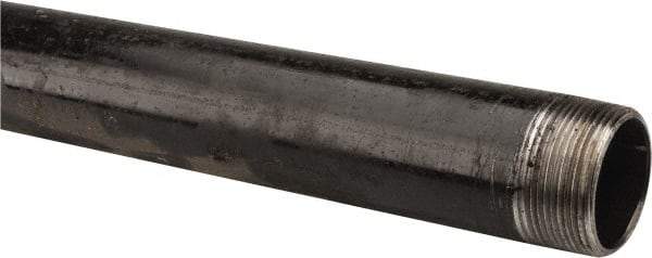 B&K Mueller - Schedule 40, 1-1/2" Diam x 48" Long Steel Black Pipe Nipple - Threaded - Makers Industrial Supply