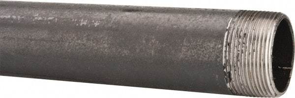 B&K Mueller - Schedule 40, 1-1/2" Diam x 72" Long Steel Black Pipe Nipple - Threaded - Makers Industrial Supply