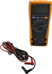 Fluke - 175 ESFP, CAT IV, CAT III, 1,000 VAC/VDC, Digital True RMS Auto Ranging Manual Ranging Multimeter - 50 mOhm, Measures Voltage, Capacitance, Current, Frequency, Resistance - Makers Industrial Supply