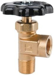 Parker - FNPTF x MNPTF End Connection Brass Truck Valve - 2.96" OAL, 3/8 x 1/2" Pipe - Makers Industrial Supply