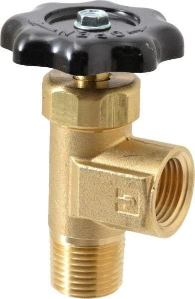 Parker - FNPTF x MNPTF End Connection Brass Truck Valve - 3.15" OAL, 1/2" Pipe - Makers Industrial Supply