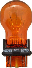 Value Collection - 12 Volt, Park & Signal Automotive Miniature Lamp - 26.88/8.26 Watt, Amber - Makers Industrial Supply