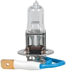 Value Collection - 12 Volt, Halogen Fog Headlamp H3 Automotive Miniature Lamp - 55 Watt, Clear - Makers Industrial Supply