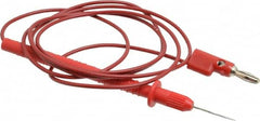 Pomona - Red Electrical Test Equipment Probe - Use with Digital Multimeters - Makers Industrial Supply