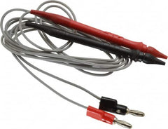 Pomona - Black/Red Electrical Test Equipment Probe Set - Use with Digital Multimeters - Makers Industrial Supply