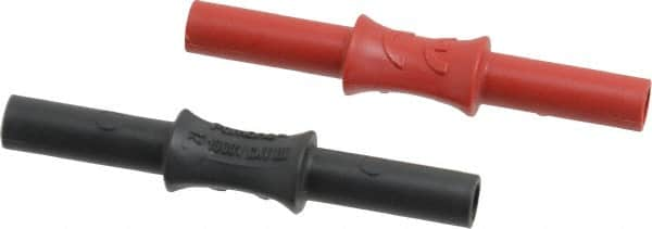 Pomona - Black/Red Electrical Test Equipment Coupler - Use with Digital Multimeters, Test Leads - Makers Industrial Supply