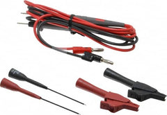 Pomona - Black/Red Electrical Test Equipment Probe Set - Use with Banana Plugs, Digital Multimeters - Makers Industrial Supply