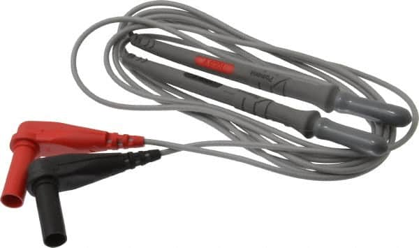 Pomona - Red/Black Electrical Test Equipment Probe - Use with Digital Multimeters - Makers Industrial Supply