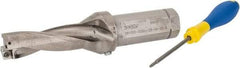 Iscar - 3" Max Drill Depth, 3xD, 1" Diam, Indexable Insert Drill - 2 Inserts, 1-1/4" Shank Diam, Straight Shank - Makers Industrial Supply