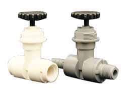 Specialty Mfr - 1/4" Pipe, Inline Needle Valve - EPDM Seal, FNPT x FNPT Ends, PVC Valve, 125 Max psi - Makers Industrial Supply