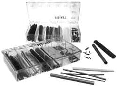 Alpha Wire - 82 Piece, Black, Heat Shrink Electrical Tubing Kit - Nylon, PVC, PVDF, SR-XLPO and XLPO - Makers Industrial Supply