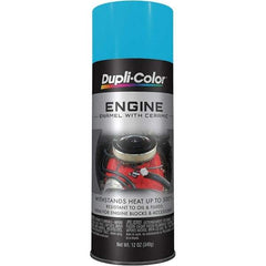 Dupli-Color - 12 oz Torque N' Teal Automotive Heat Resistant Paint - Gloss Finish, 500°F Max Temp, Comes in Aerosol Can - Makers Industrial Supply