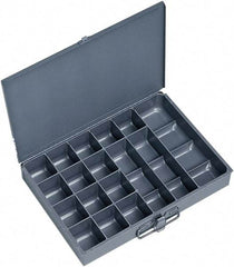 Durham - 13-3/8 Inches Wide x 2 Inches High x 9-1/4 Inches Deep Compartment Box - Steel , 17 Compartments - Makers Industrial Supply