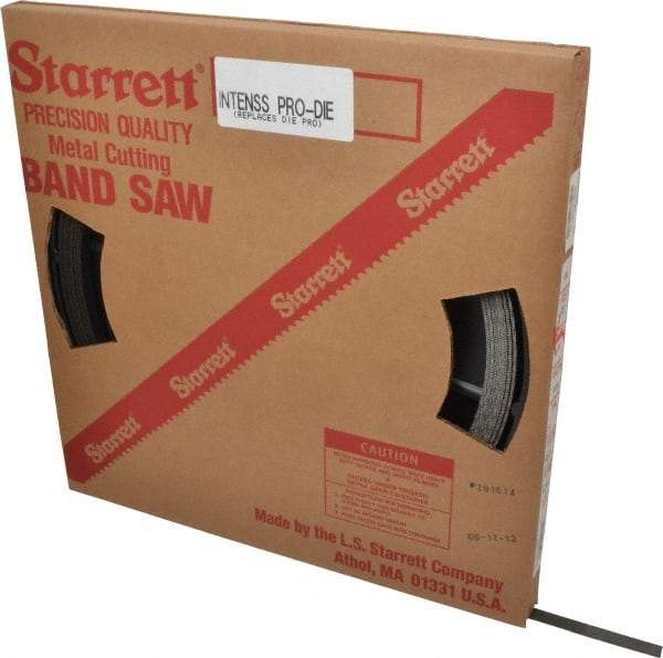 Starrett - 1/2" x 100' x 0.025" Bi-Metal Band Saw Blade Coil Stock - 18 TPI, Toothed Edge, Straight Form, Wavy Set, No Rake Angle, Constant Pitch, Contour Cutting - Makers Industrial Supply