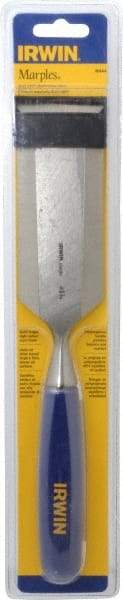 Irwin - 10-3/4" OAL x 2" Blade Width Wood Chisel - Polypropylene Handle - Makers Industrial Supply