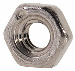 Value Collection - M2x0.40 Metric Coarse Stainless Steel Right Hand Hex Nut - 4mm Across Flats, 1.6mm High, Uncoated - Makers Industrial Supply