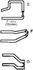 Miller Electric - 127mm Tong Length, FH Spot Welder Tong - Key Reference G - Exact Industrial Supply