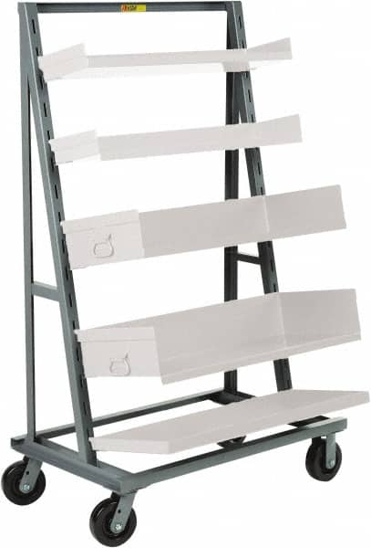 Little Giant - 24" Wide x 67" High x 40" Deep, Adjustable Tray Truck - 2,000 Lb Capacity - Makers Industrial Supply