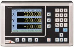 Fagor - 3 Axis, Milling DRO System - 1µm Resolution, 5µmm Accuracy, LCD Display - Makers Industrial Supply