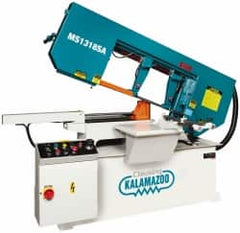 Clausing - 18-1/2 x 10-1/2" Max Capacity, Semi-Automatic Variable Speed Pulley Horizontal Bandsaw - 102 to 377 SFPM Blade Speed, 230/460 Volts, 45 & 60°, 3 hp, 3 Phase - Makers Industrial Supply