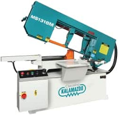 Clausing - 18-1/2 x 10-1/2" Max Capacity, Manual Variable Speed Pulley Horizontal Bandsaw - 102 to 377 SFPM Blade Speed, 230/460 Volts, 3 hp, 3 Phase - Makers Industrial Supply